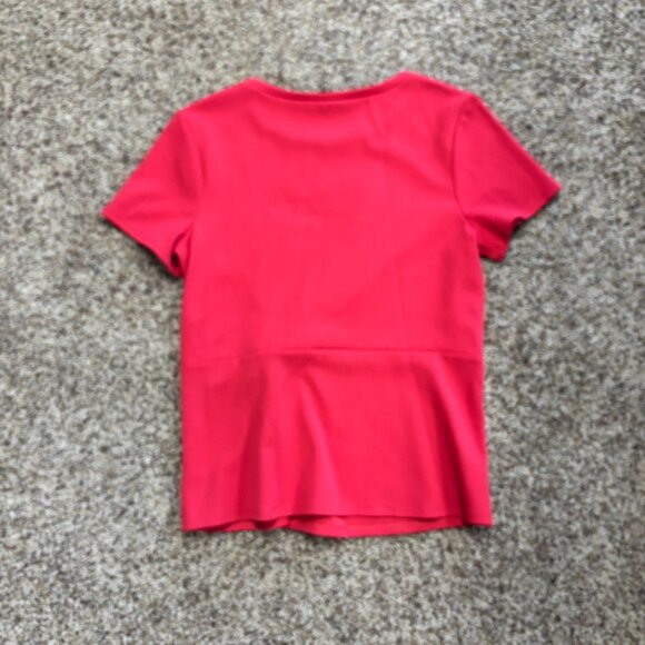 Express Twisted Front Tee - Red - Women's Size L - Preowned - 2160 - Picture 3 of 4
